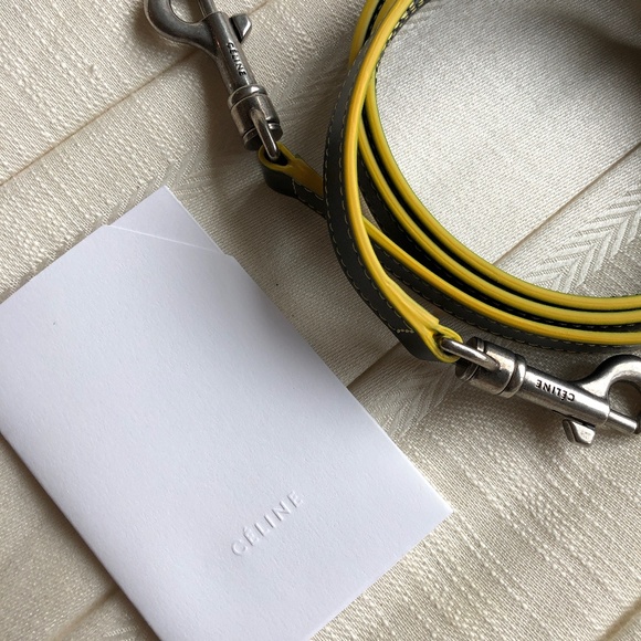 NWOT Celine Black Yellow Nano Luggage Tote - Picture 11 of 11